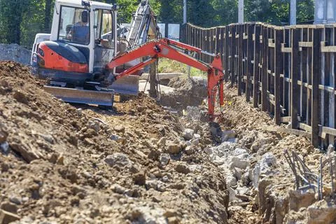 Groundworks foundations Foto stock