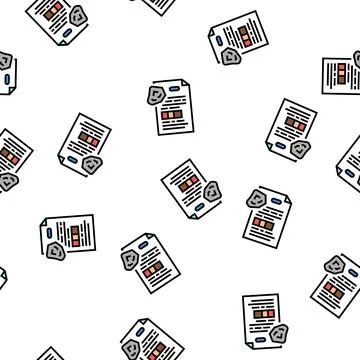 Grounf or stone characteristics vector seamless pattern Stock Illustration