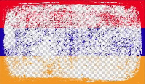 Grounge-styled flag, vector illustration Stock Illustration