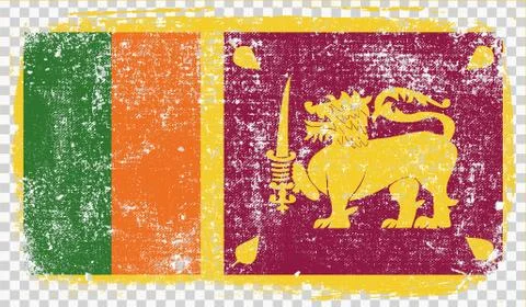 Grounge-styled flag, vector illustration Stock Illustration