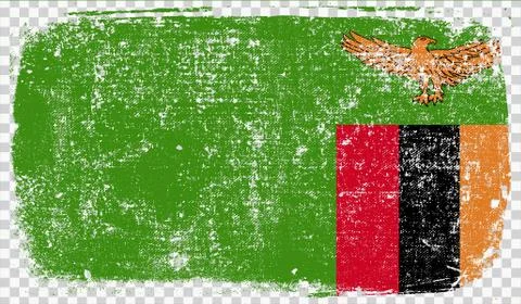 Grounge-styled flag, vector illustration Stock Illustration