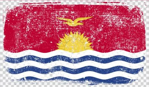 Grounge-styled flag, vector illustration Stock Illustration