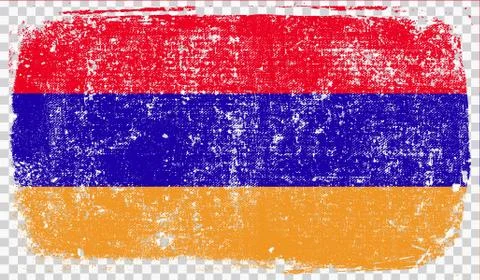 Grounge-styled flag, vector illustration Stock Illustration