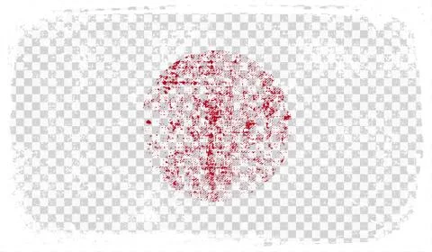 Grounge-styled flag, vector illustration Stock Illustration