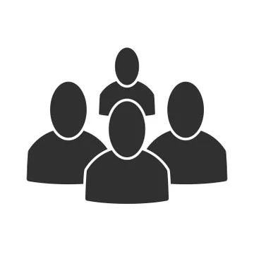 Group of 4 peoples Stock Illustration