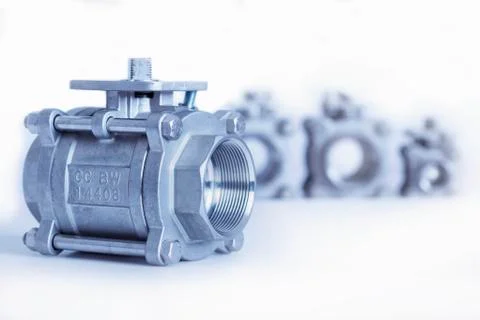 Group 4 valves, different sizes Stock Photos