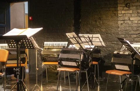 A group of accordions Stock Photos