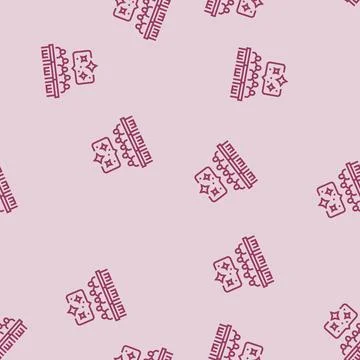Group activities primary school line seamless pattern Illustrazione stock