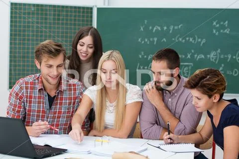 Group activity in the classroom Stock Photos