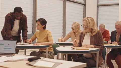 Group of Adults at Professional Development Course Stock Footage 174694002