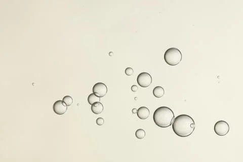 A group of air bubbles over a light background Stock Photos