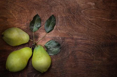 Group and three pears Stock Photos