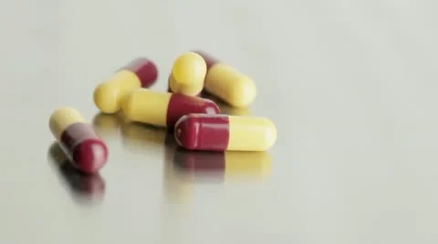 Group of Antibiotic Capsules Video stock 10965129