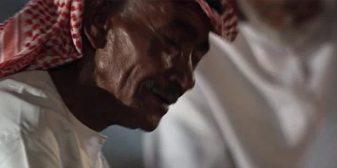 A group of Arabic men having a conversation. Stock Footage 46870854