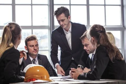 Group of Architects planning Stock Photos