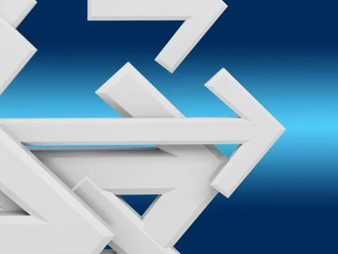 Group of arrows Stock Illustration