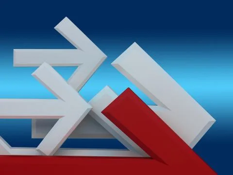 Group of arrows Stock Illustration