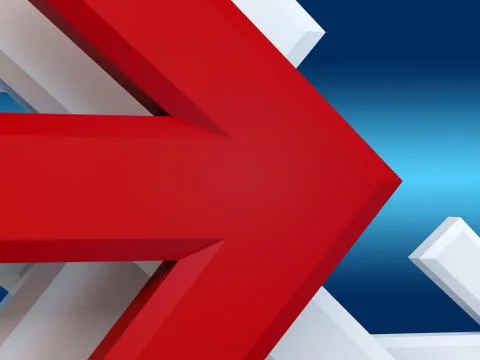 Group of arrows Stock Illustration