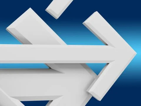 Group of arrows Stock Illustration