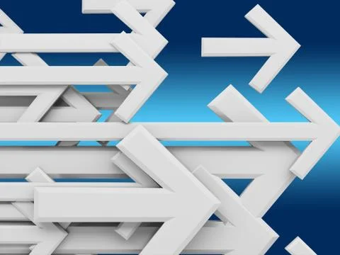 Group of arrows Stock Illustration