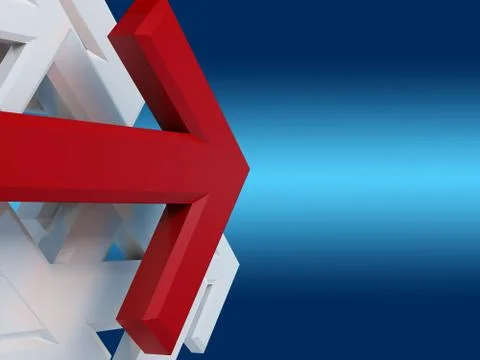 Group of arrows Stock Illustration