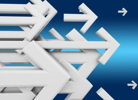 Group of arrows Stock Illustration