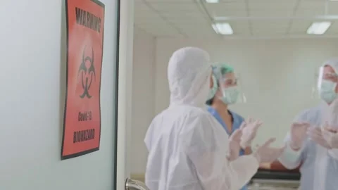 Group of Asian doctors clapping  hand and working in Hospital emergency room. Stock Footage 164939051