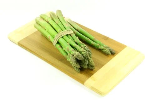 Group of asparagus. Stock Photos