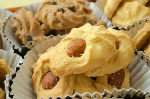 Group of assorted cookies Stock Photos