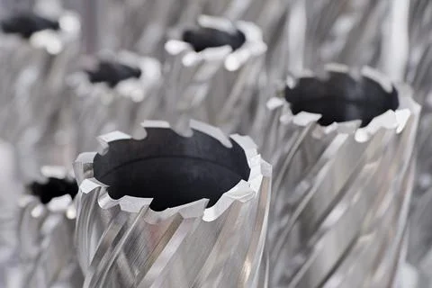 Group of assorted core cutters Stock Photos