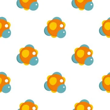Group of atoms forming molecule pattern seamless Stock Illustration