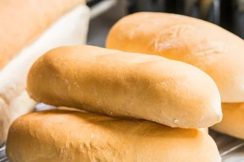 Group of baguettes Stock Photos