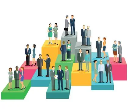 Group balance sheet Stock Illustration