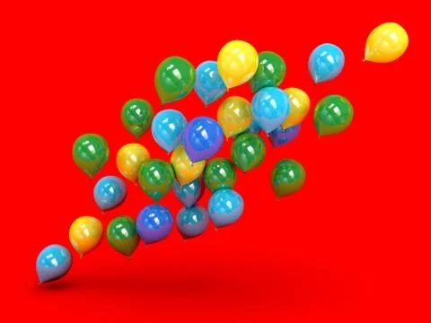 Group of balloons Stock Illustration