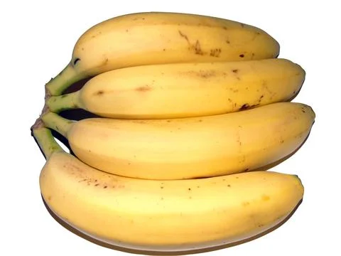 Group of bananas isolated on white background 库存照片
