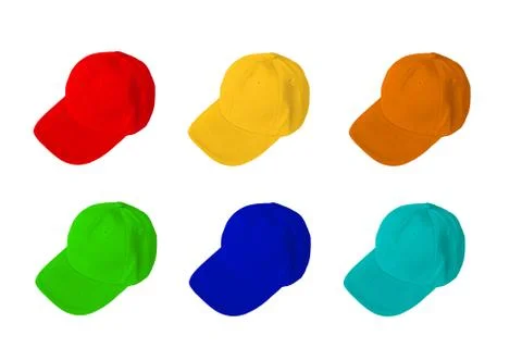Group baseball cap  Stock Photos