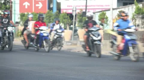 Group of bikers Video stock 12299297