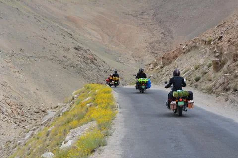 Group of bikers Fotos de archivo