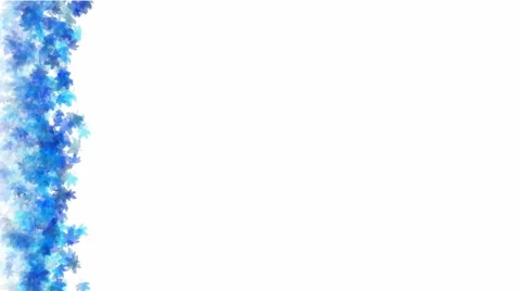 A group of blue maple leafs flying,seamless loop.pattern,symbol,dream,vision,ide Stock Footage 951848