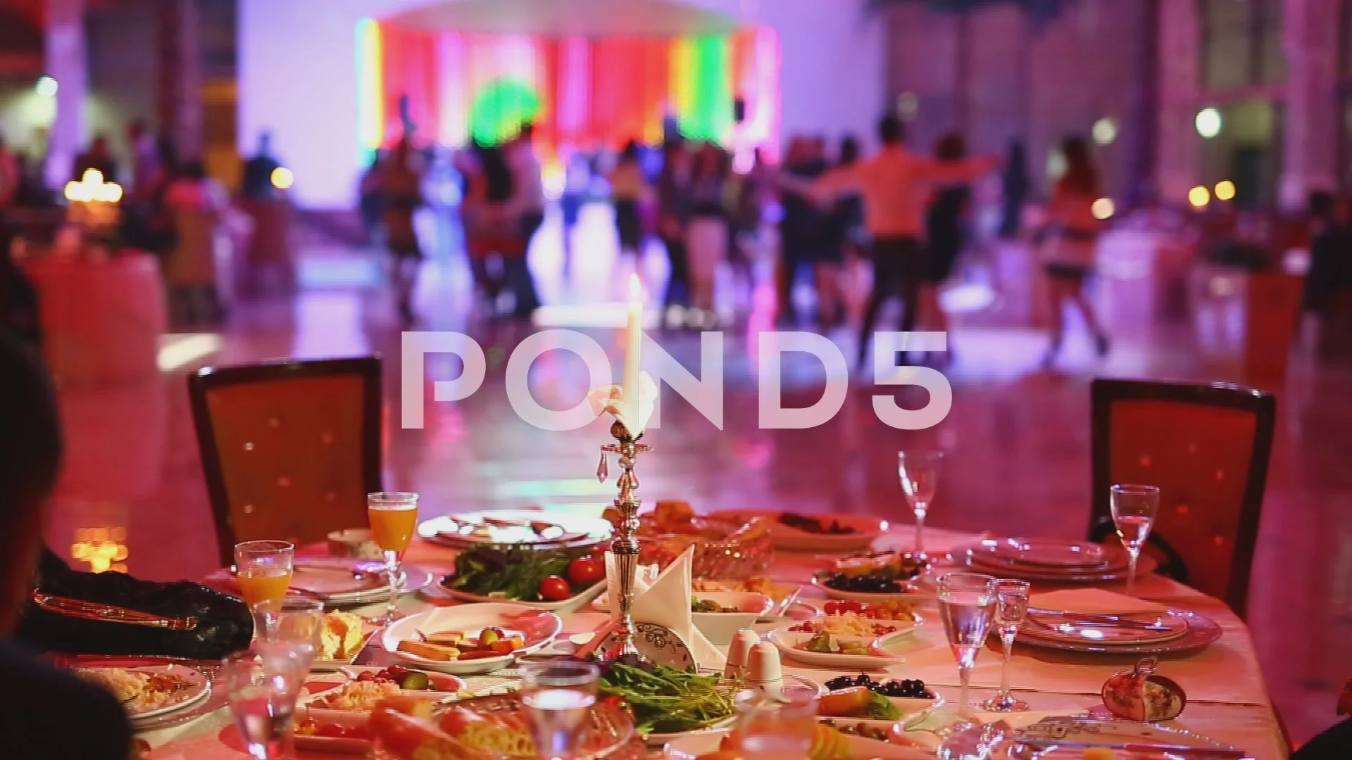 Group of blurred people dancing in a dar... | Stock Video | Pond5