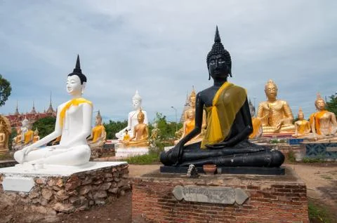 Group of buddha image Stock Photos