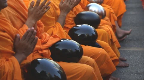 Group of Buddhist monks Stock-Footage 60670167