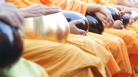 Group of Buddhist monks Stock-Footage 60689943