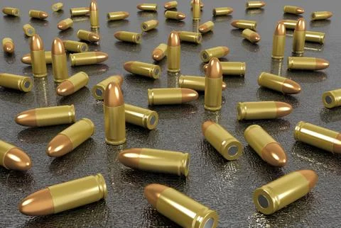 Group of bullets Stock Illustration