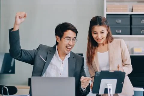 Group of business people and software developers working as a team in office 스톡 사진