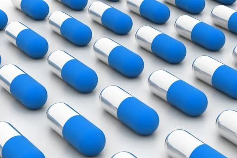 Group of capsules. Stock Illustration