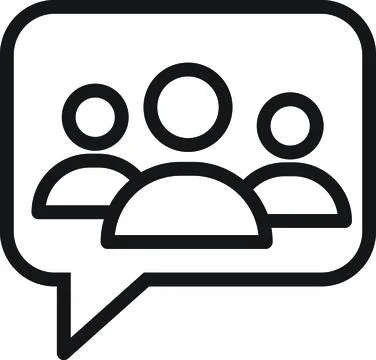 Group Chat Bubble Community Stock Illustration