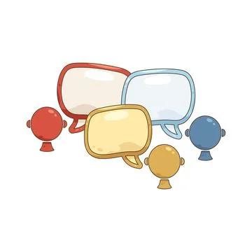 Group chat bubble Иллюстрация