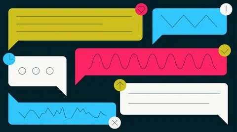 Group Chat Concept Illustration Stock Illustration