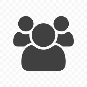 Group chat contact vector icon. Office team or teamwork social network commun Illustrazione stock
